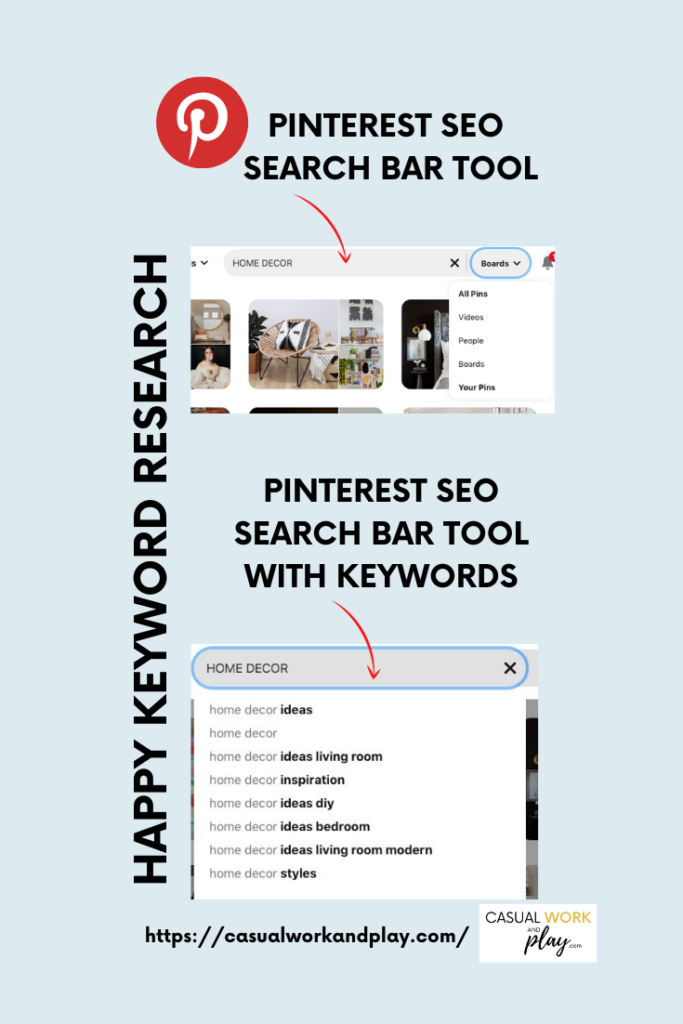 PINTEREST KEYWORDS LIST HOW TO CREATE IT