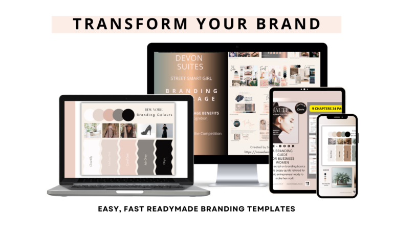 Small business branding and digital templates for women entrepreneurs